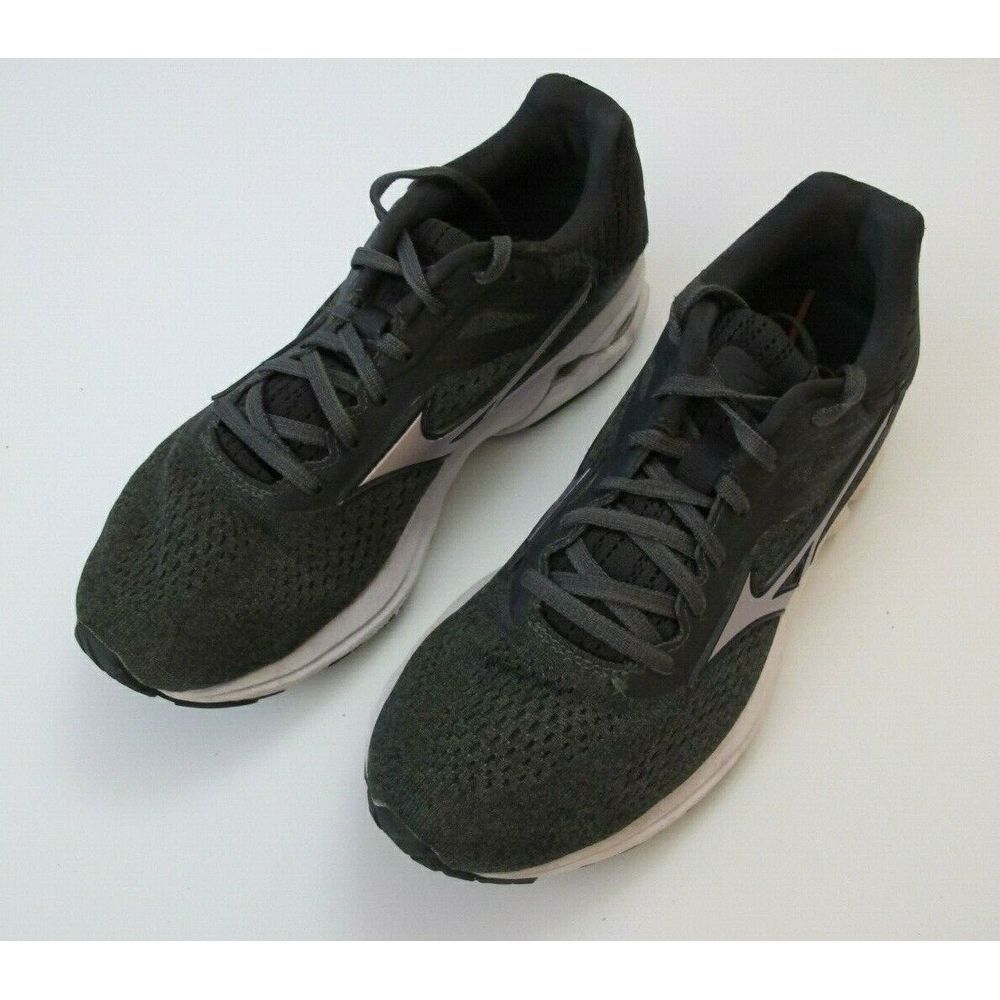 Mizuno Women' Size 7.5‎ Wave Rider 23 411114 4K7E Black Running Shoes Lace Up